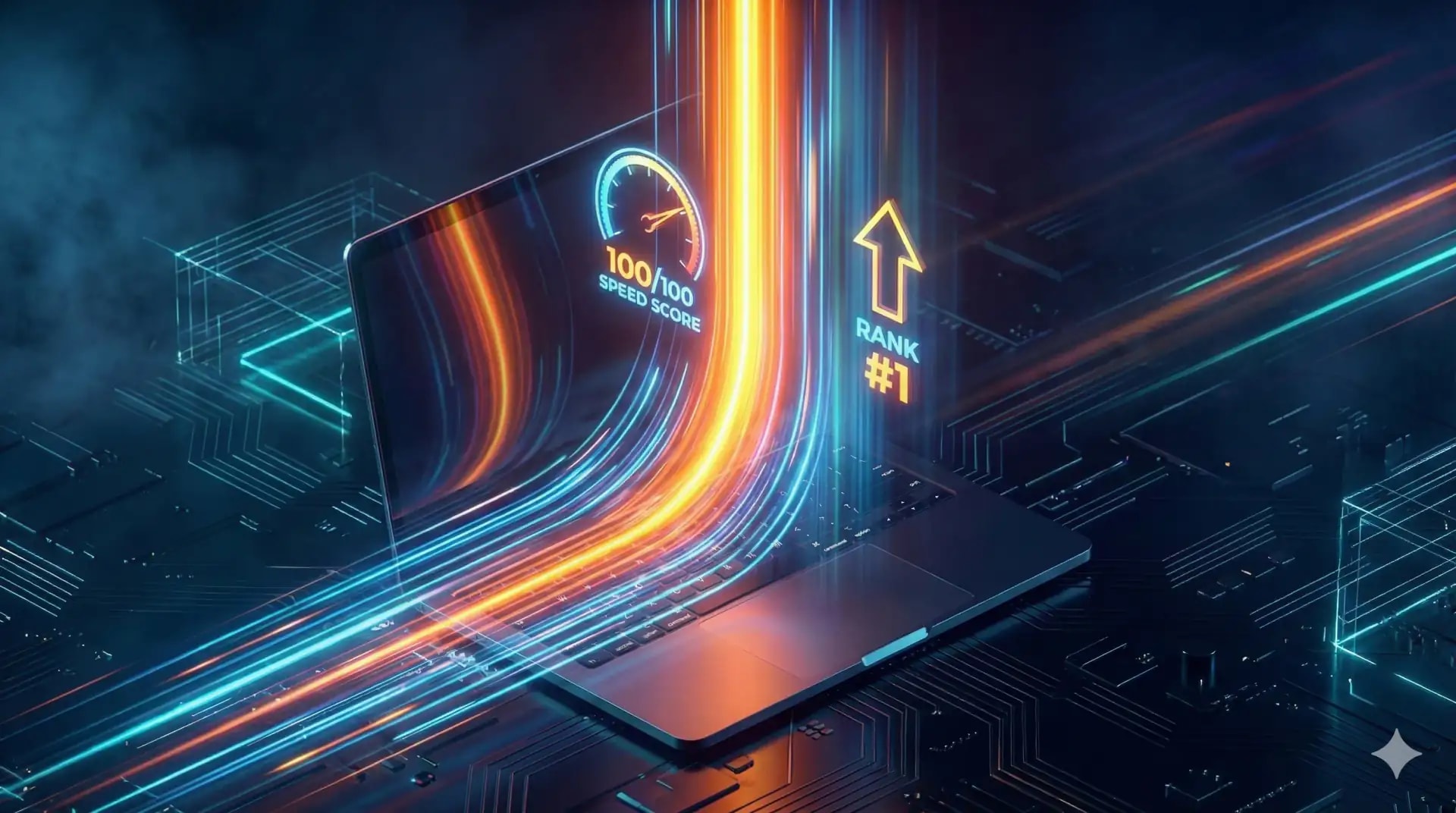 SEO Performance Dashboard mit Google Lighthouse Score und Core Web Vitals Optimierung