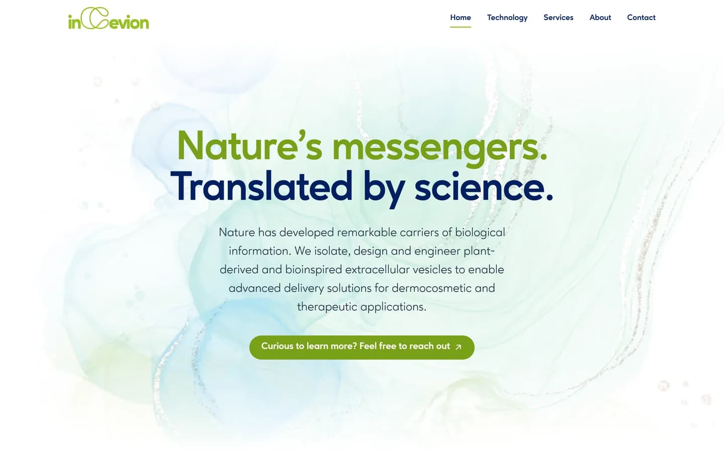 Startseite von inCevion am Rechner